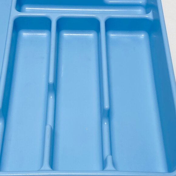 Rubbermaid Blue Plastic Silverware Tray Organizer Kitchen Drawer Storage Utensil - Picture 6 of 14